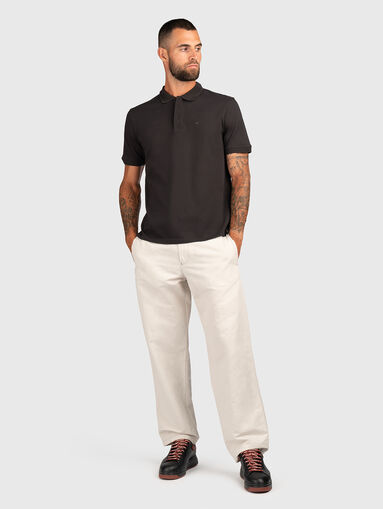 Linen and cotton blend trousers - 5