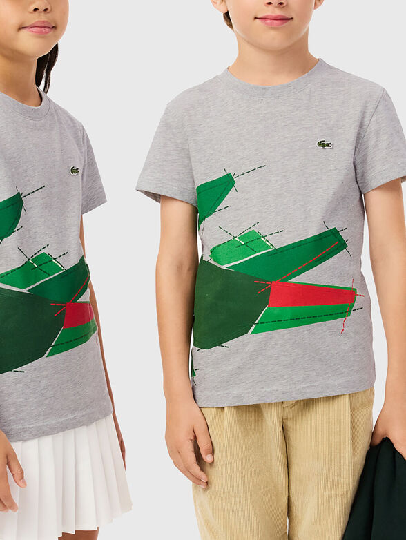 T-shirt with contrasting print - 2