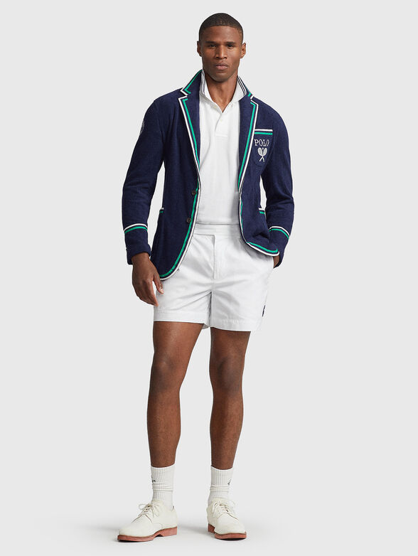 Cotton sports jacket with embroidery - 2