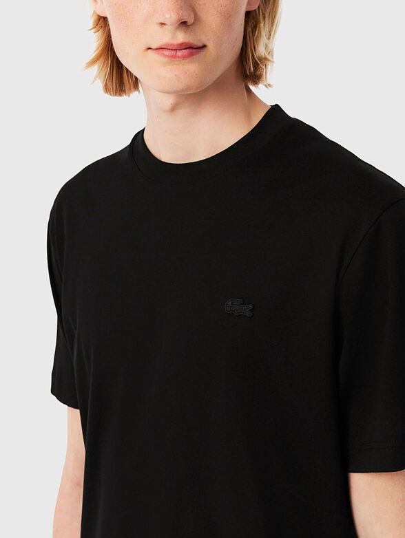 Cotton T-shirt with oval neckline - 4