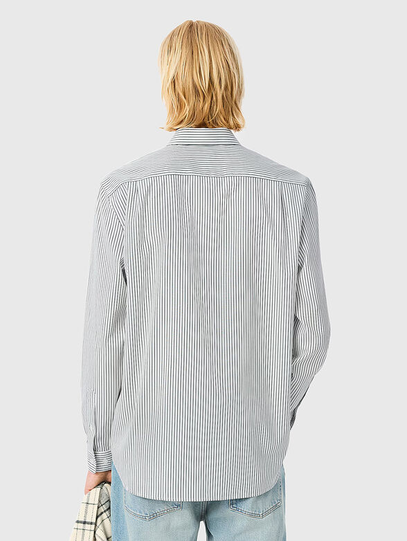 Long sleeve logo cotton shirt - 3