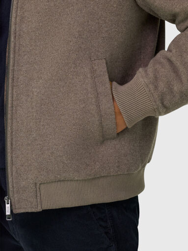 Wool blend bomber jacket - 5