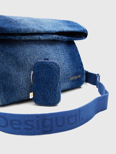 Bag with denim texture  - 4