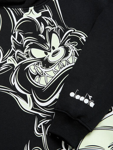 Black sweatshirt with print - 5
