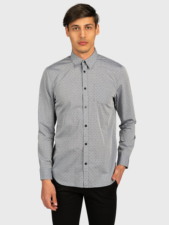 SUNSET Shirt with micro print - 1