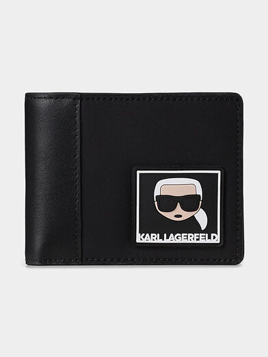 K/Ikonik Black wallet with logo - 1