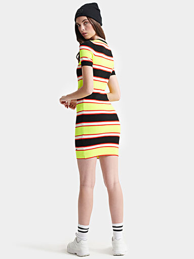 CITY NEON sports striped dress - 3