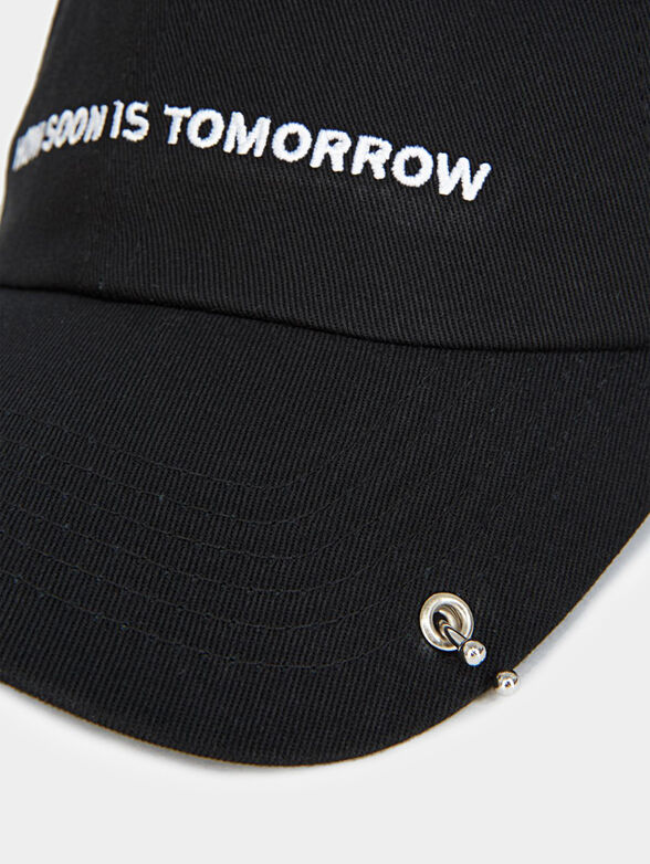 Baseball cap with metal accent - 3
