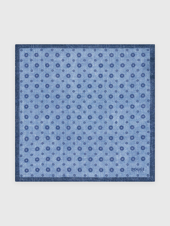 Blue linen handkerchief - 2