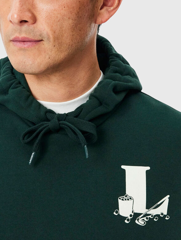 Cotton green sweatshirt - 4
