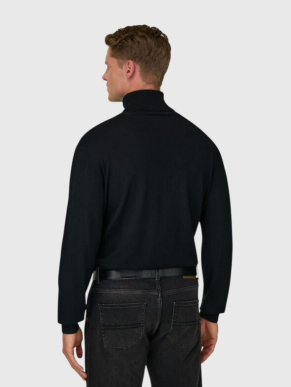 Turtleneck black blouse - 2