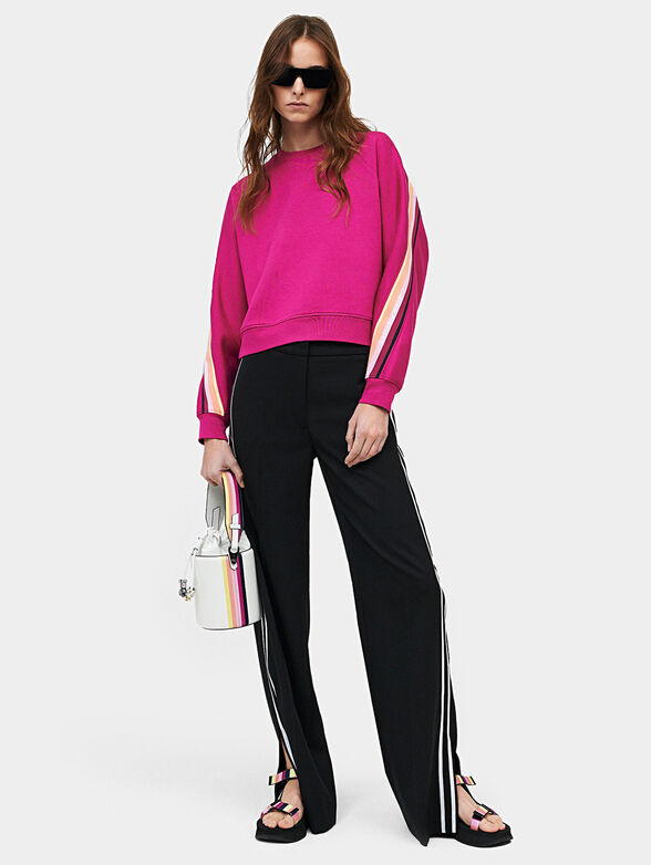 Sweatshirt with logo strap - 1