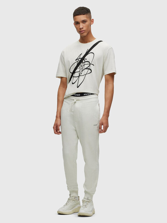 Cotton T-shirt with graffiti print - 2