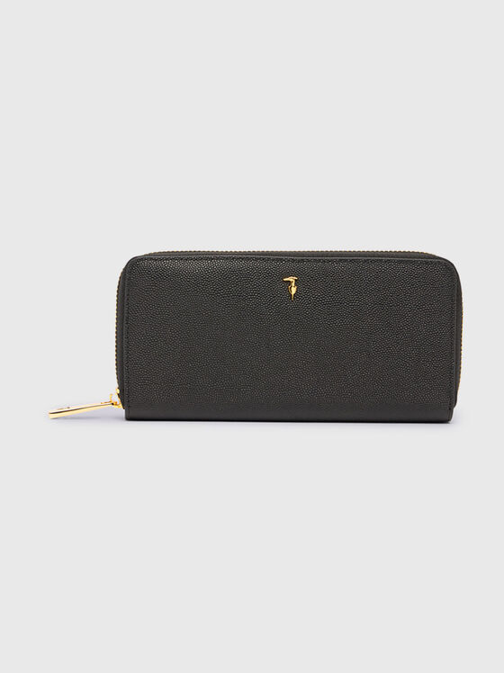 Leather wallet with gold details - 1