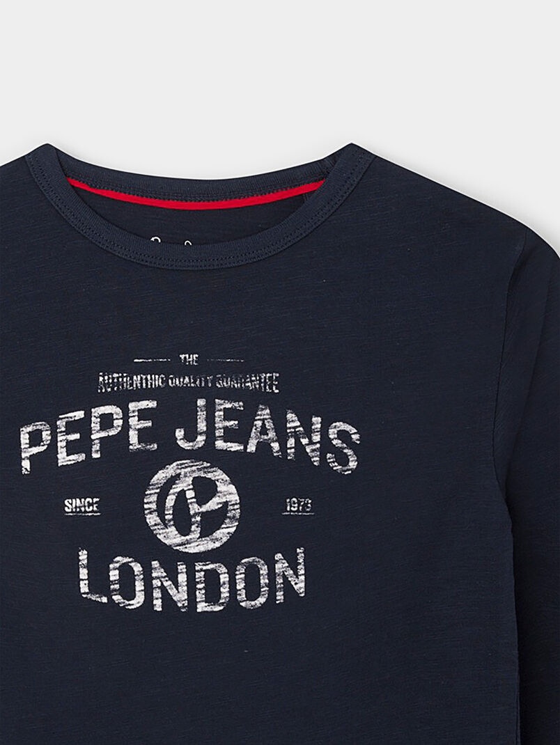 RAVEN blue long sleeve blouse  - 3