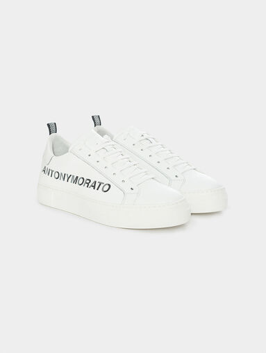 SCREEN leather sneakers - 3