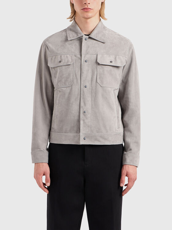Suede grey jacket - 1