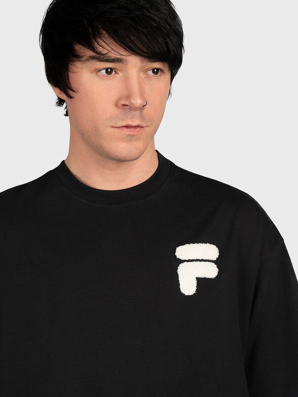 COTTENS black T-shirt with print on the back - 3