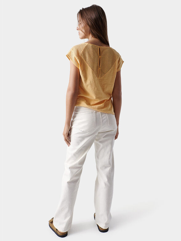 T-shirt with lace accent on the back - 3