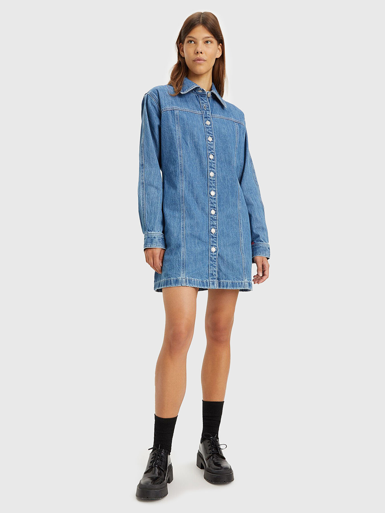 Levi blue jean dress clearance
