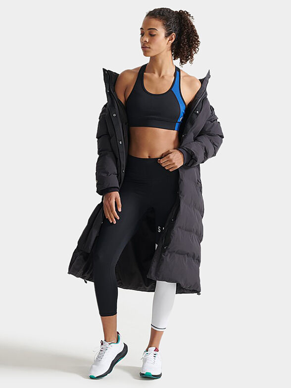 Jacket with quilted effect and hood - 2