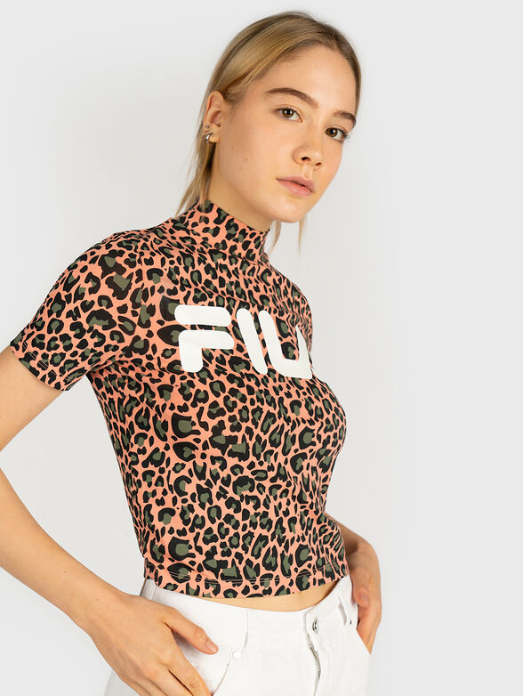 EVERY Cotton T-shirt with leopard print - 2