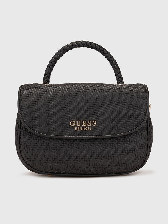 MIREMA black smal bag with interwoven texture - 1