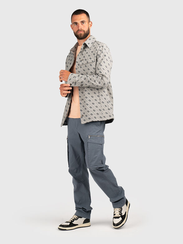 Cotton poplin cargo pants - 4