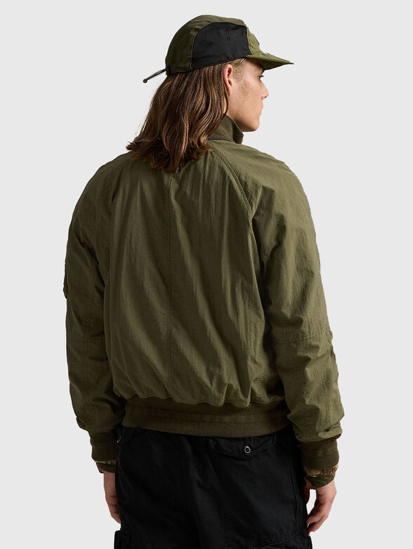 Bomber jacket in green color - 3