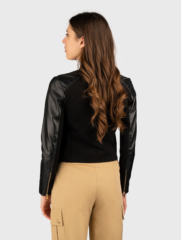 Black leather jacket - 2