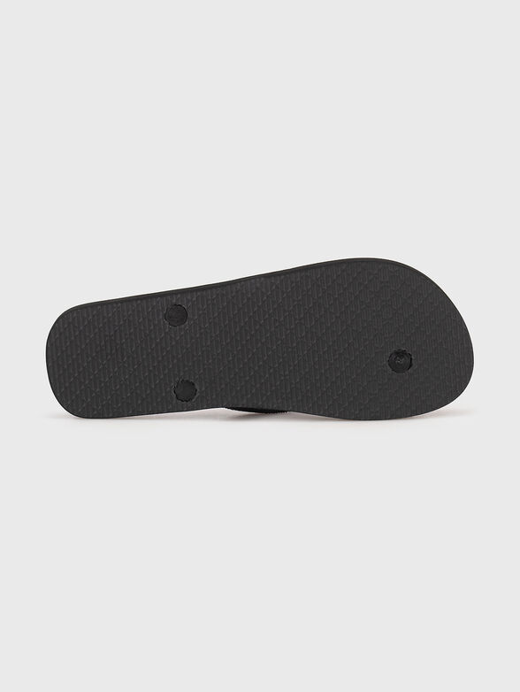 TROY LOGO flip-flops with monogram logo print - 5