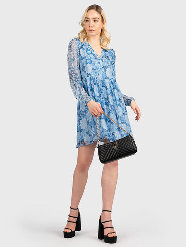 Dress with blue floral print - 5