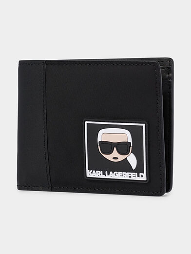 K/Ikonik Black wallet with logo - 2