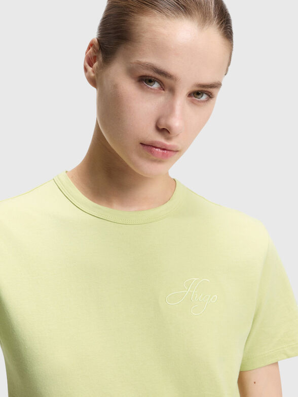 Cotton T-shirt with embroidered logo - 4