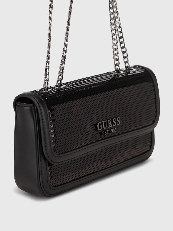Black sequins crossbody Bag - 5