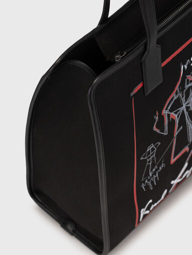 Black bag with art print - 5