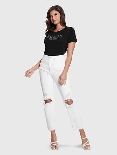 Cotton T-shirt with accent logo - 3