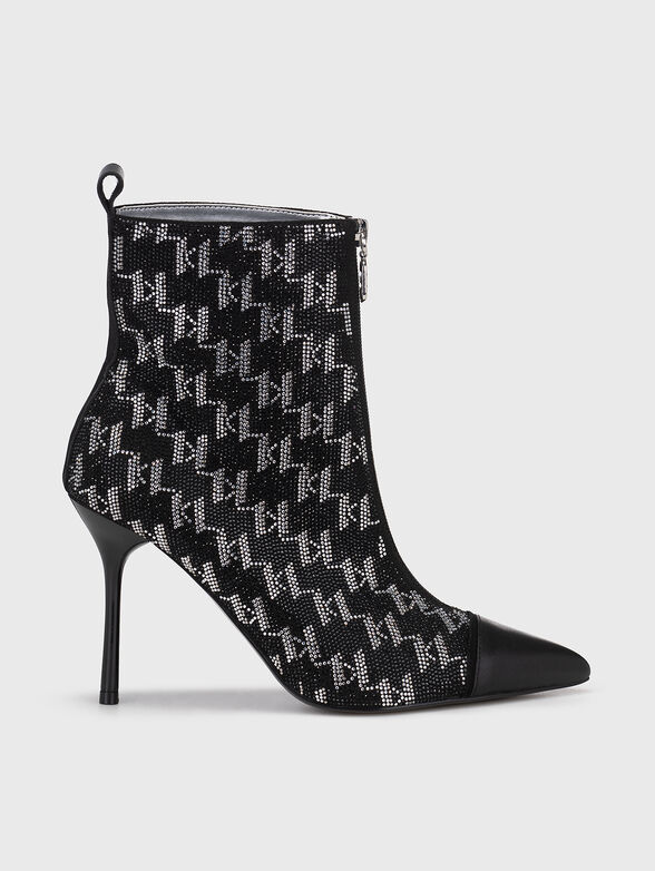 SARABANDE II ankle boots with applique rhinestones - 1