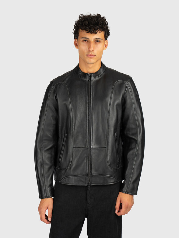 Black leather jacket - 1