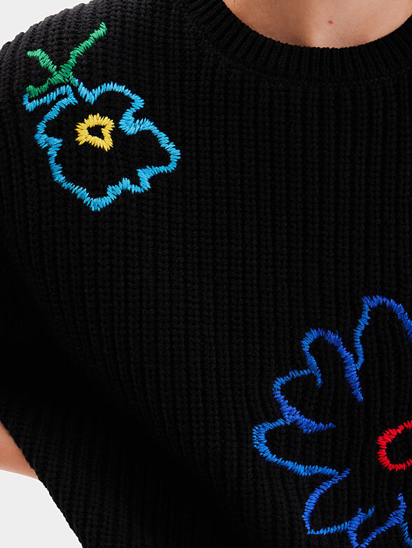 LARSON sweater with floral motifs - 5