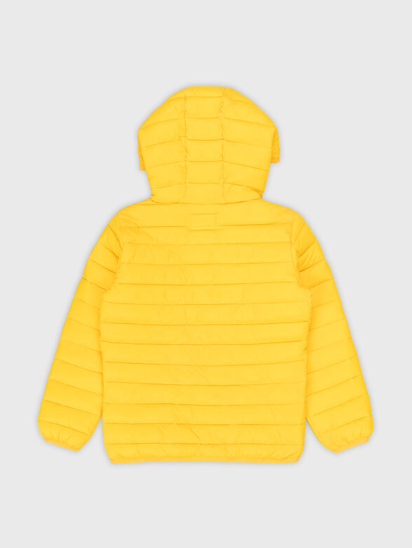 Black down jacket with a hoodie - 2
