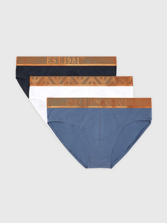 Set of three briefs with logo - 1