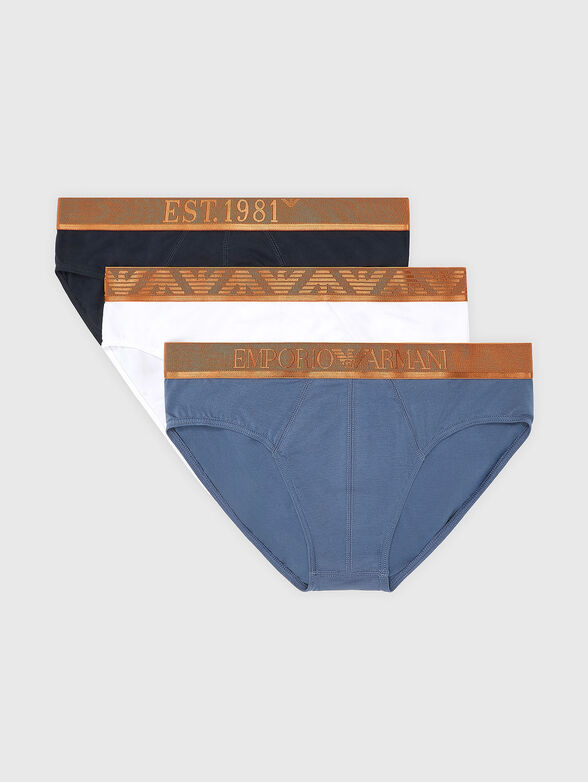 Set of three briefs with logo - 1