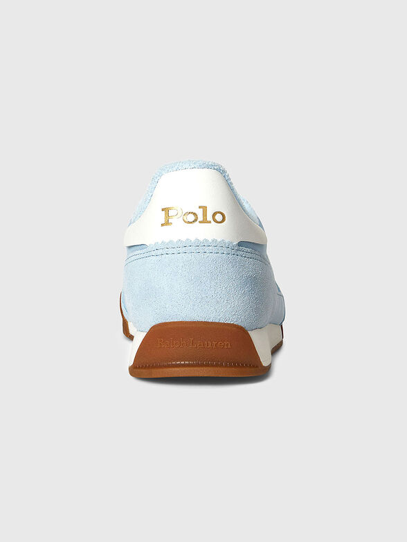Suede sneakers with logo - 3