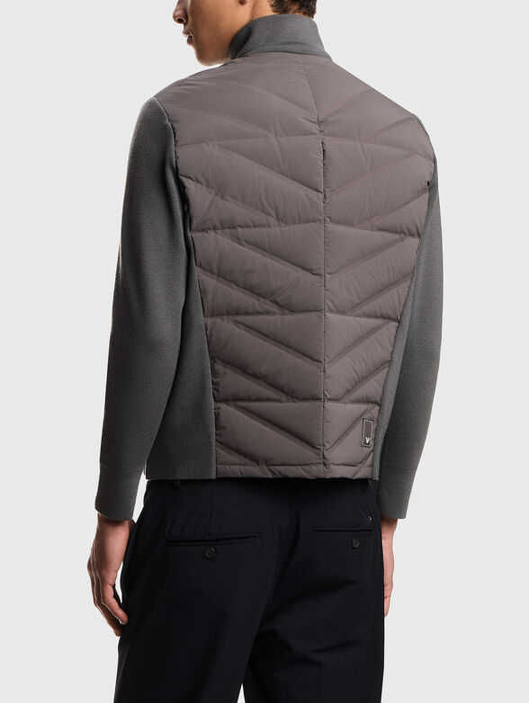 Down jacket with quilted effect - 3