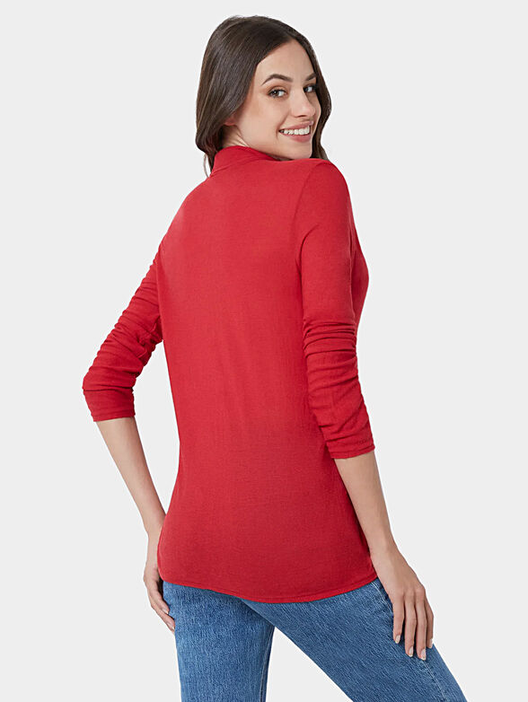 BASIC CASHMERE blouse with long sleeve - 2