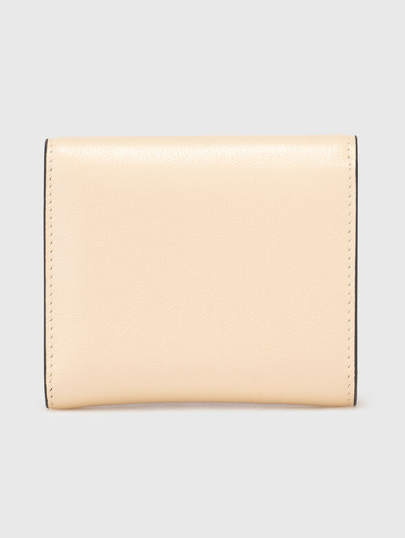 Leather wallet with accent logo - 2
