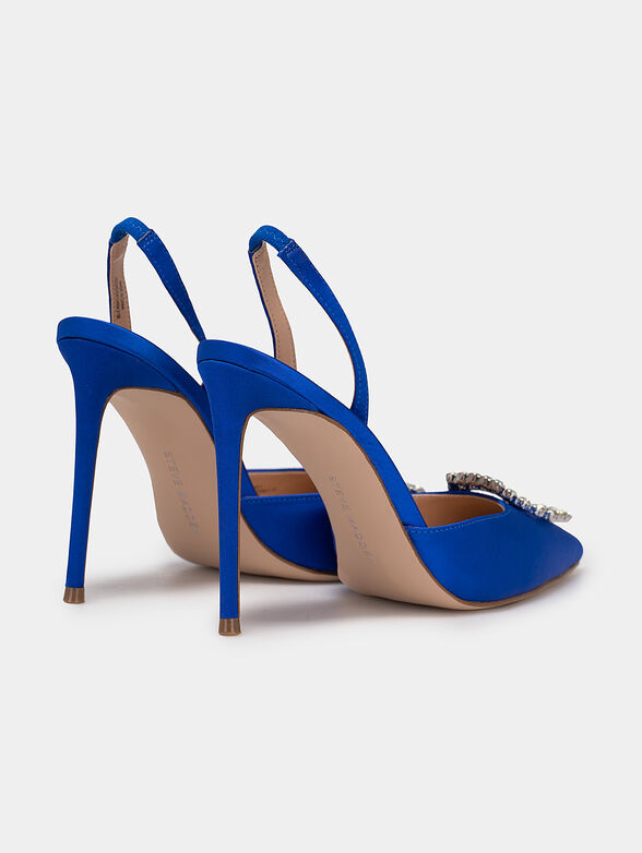 VIONNET black satin sandals - 3