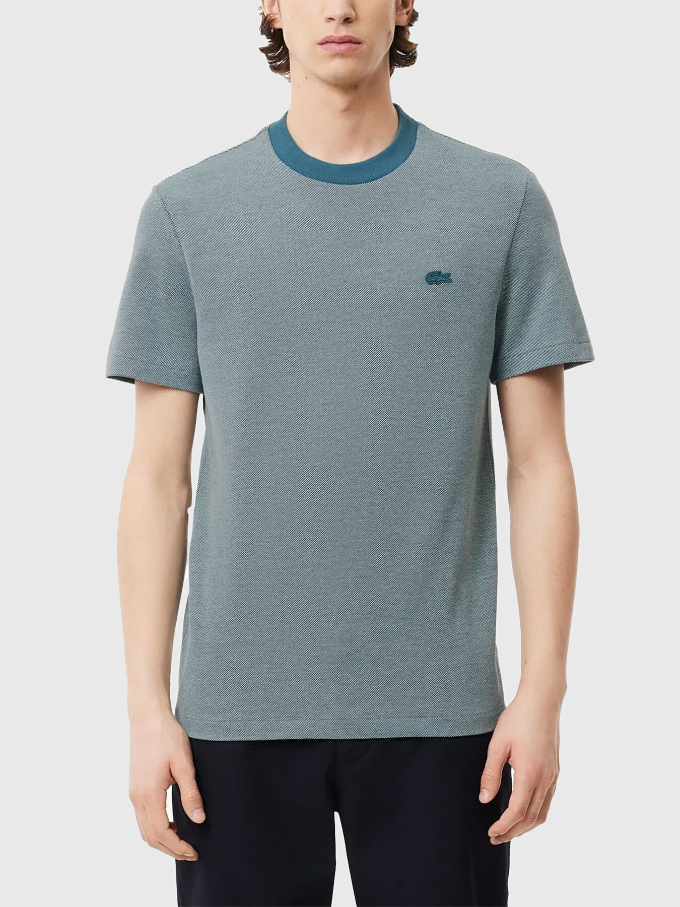 Lacoste embossed t shirt deals