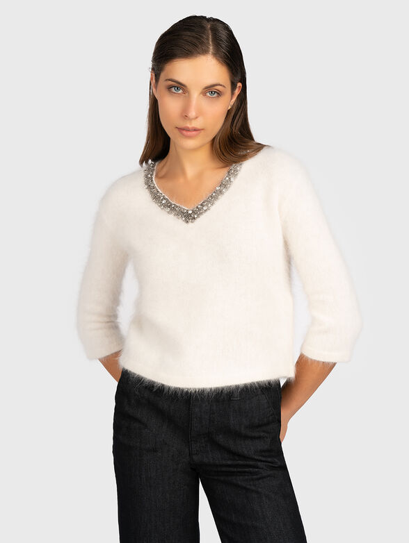 Black sweater with detail - 1